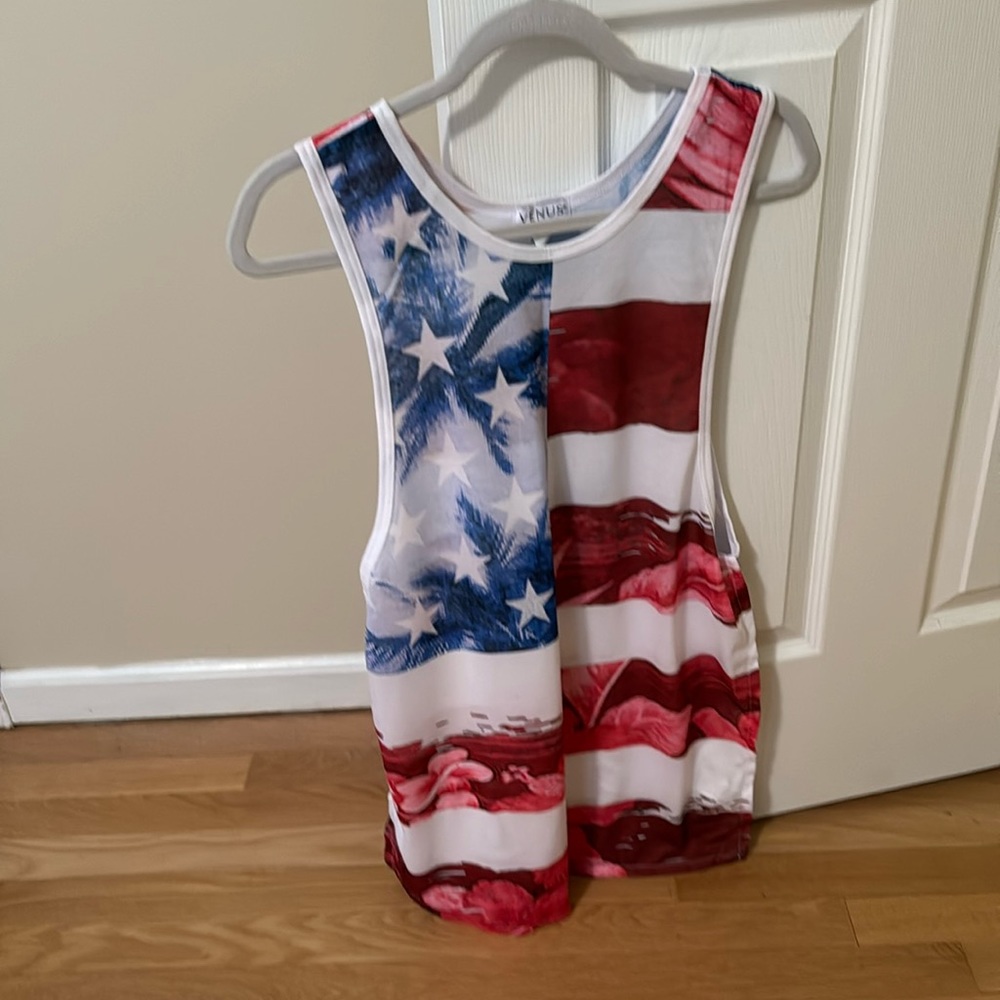 Swim cover up American flag
